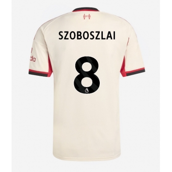Liverpool Dominik Szoboszlai #8 Maglia Gara Trasferta Repliche 2025-26 Maniche Corte